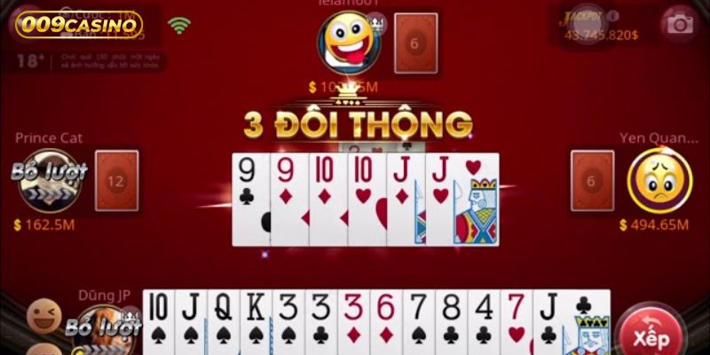 Chơi Tiến Lên Ba Miền tại 009 Casino